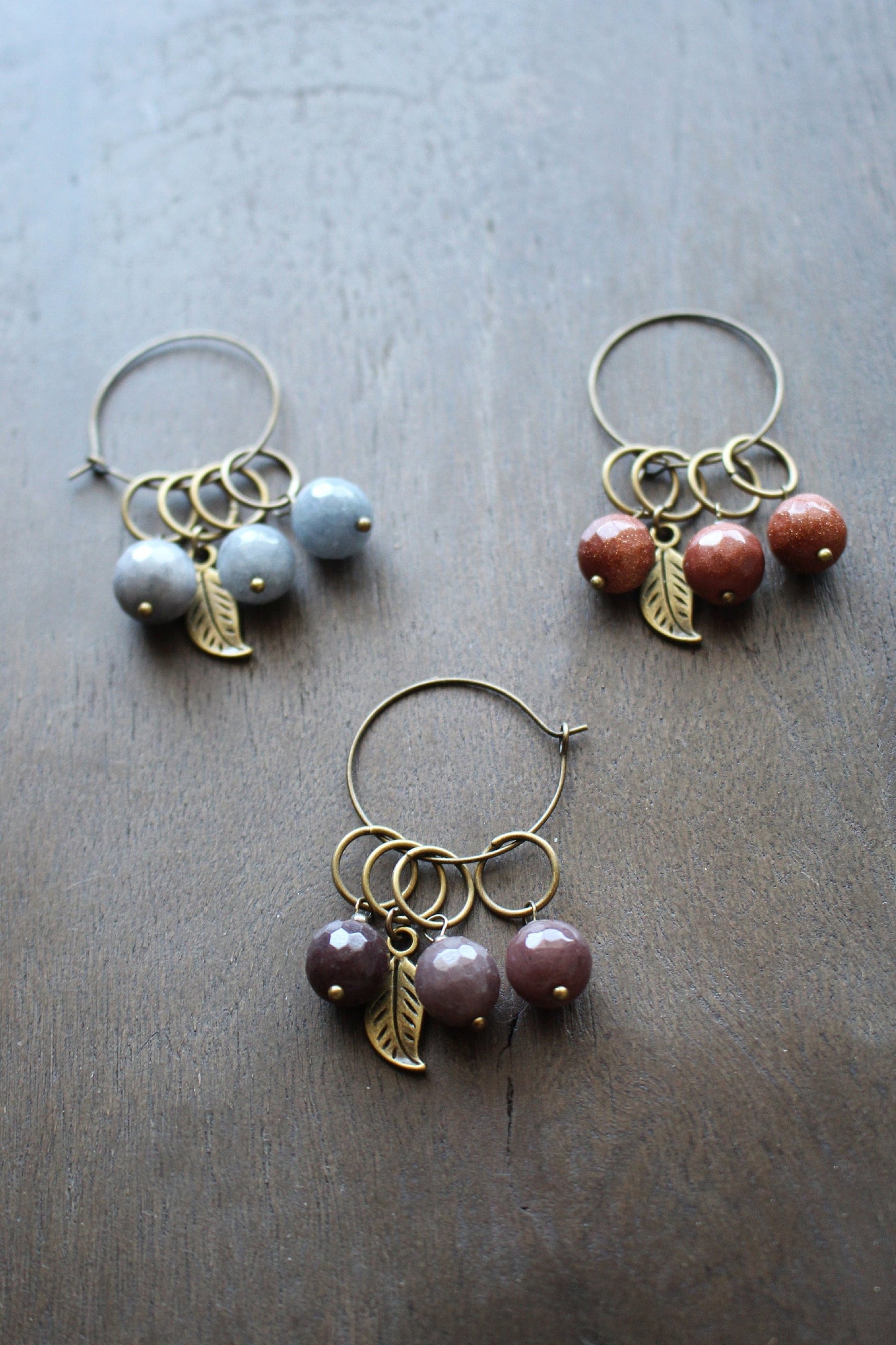 Gemstone Stitch Markers • Stitch Markers for Knitting • Knitting Gift for Grandma