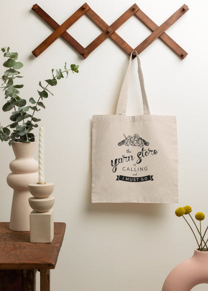 The Yarn Store Is Calling Tote • Yarn Shopping Bag • Gift Idea For Knitters
