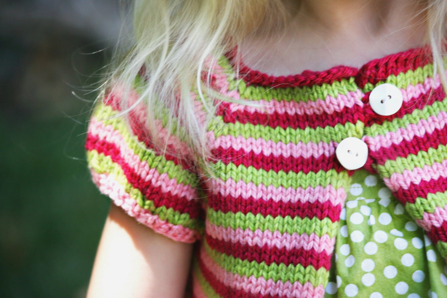Striped Baby Short Sleeve Sweater Pattern • Chloe Knitting Pattern PDF • Beginners to Intermediate Knit Pattern